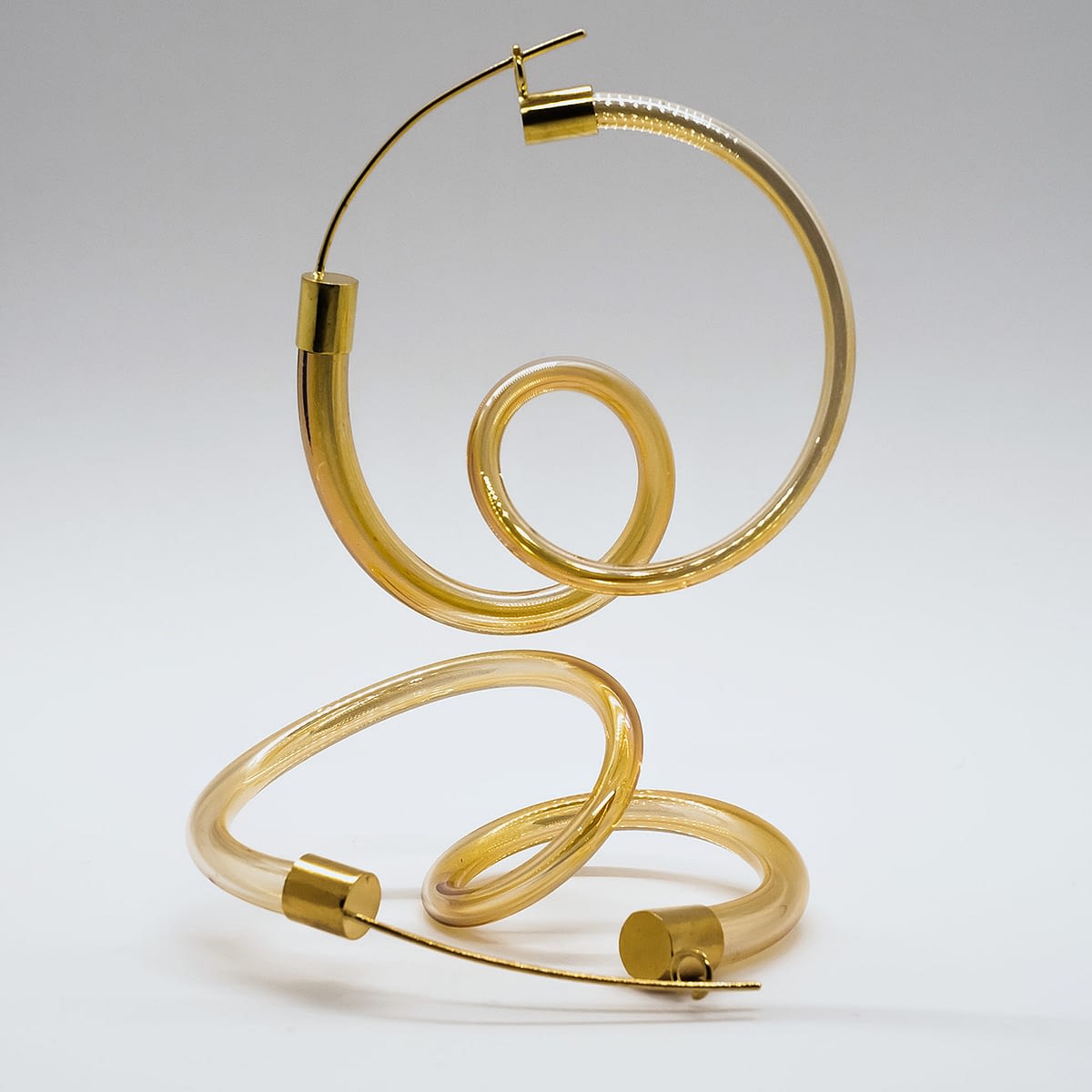 Agustina Ros earrings ringlets gold