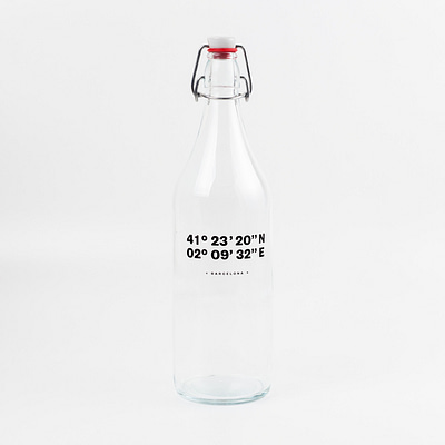 Botella de cristal artesanal Barcelona
