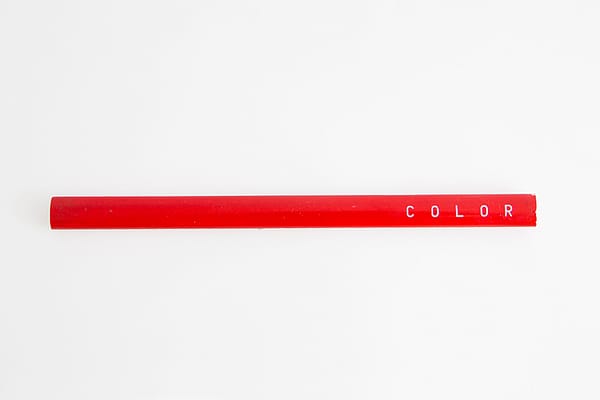 lápiz diseño rojo